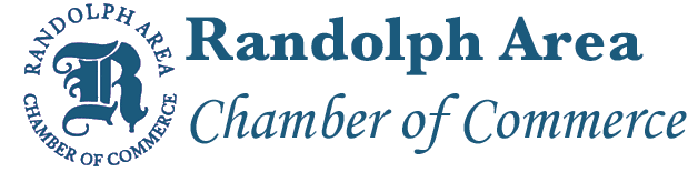 Randolph Area Chamber of Commerce logo in blue