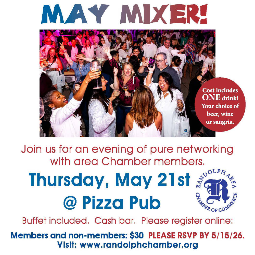 May Mixer Business Networking, Thursday May 21st, 2026 at Pizza Pub, 395 Dover Chester Road in Randolph, NJ