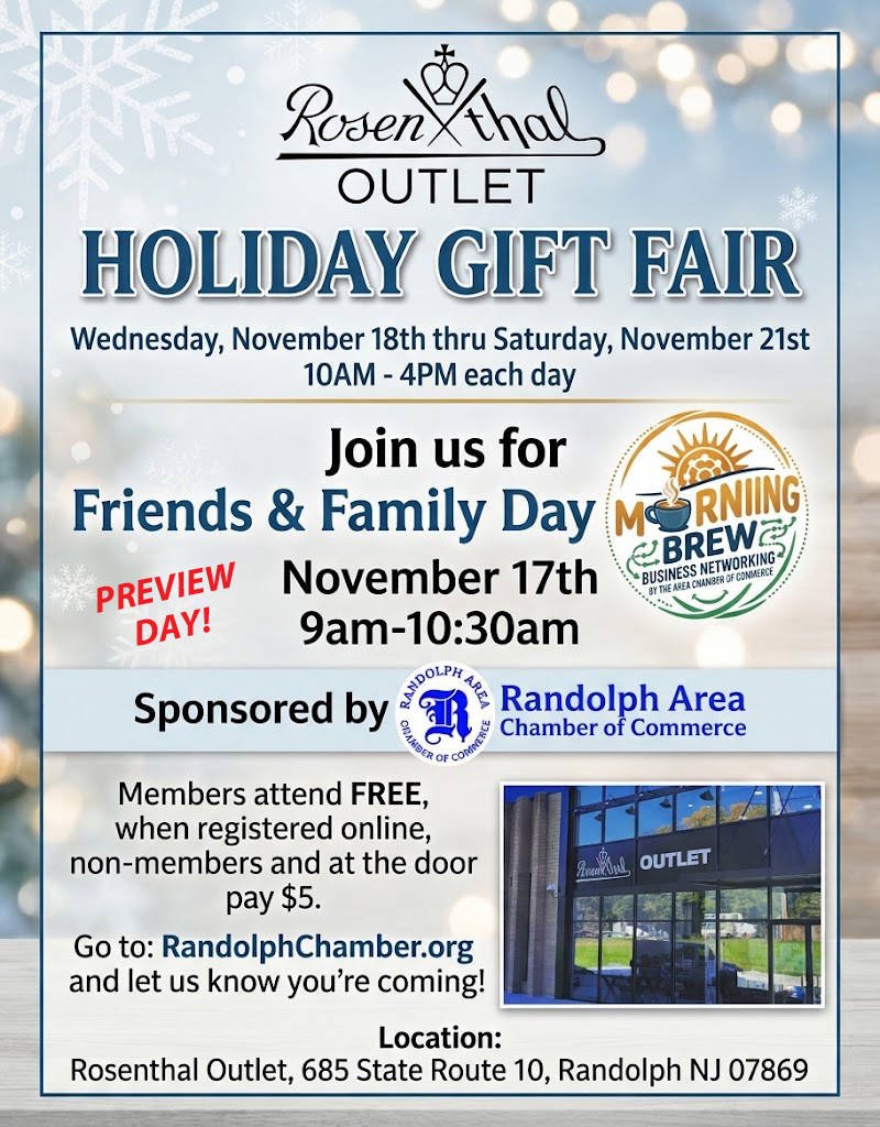 Rosenthtal Outlet Friends and Family Day flyer.